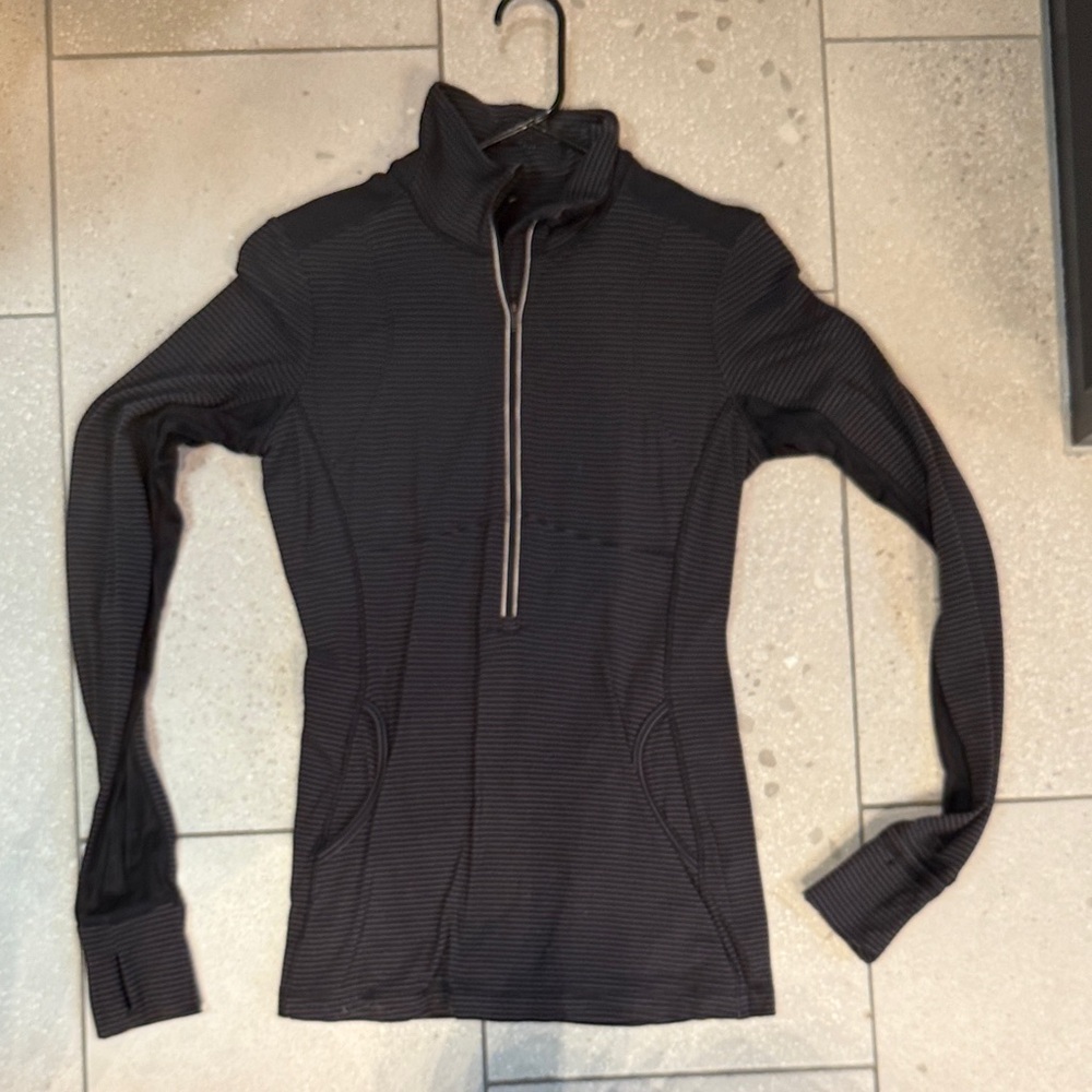 lululemon athletica Black Long Sleeve Quarter-Zip Top